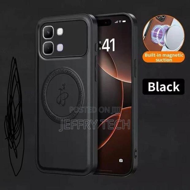 Case for Infinix Note Edge 5g Leather Wireless Charging Magnetic P - thumbnail 2