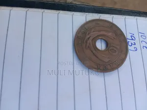 Vintage British Eastafrica 10 Cent Coins 1939+1943