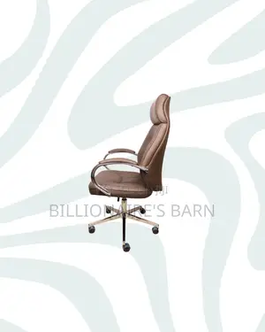 Brown Executive Leather Chair High Back for Long Sitting Hours