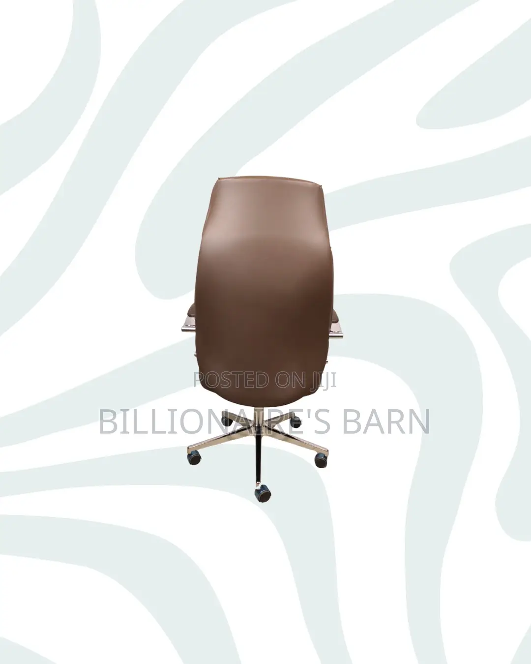 Brown Executive Leather Chair High Back for Long Sitting Hours