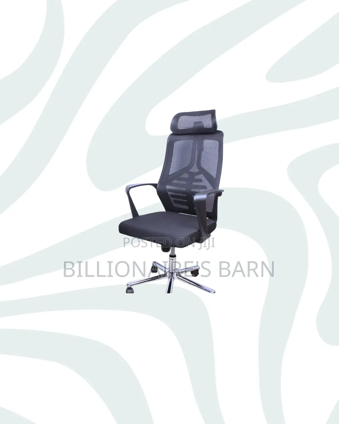 Practical High Back Mesh Office Chair Support for Long Sitting Hours