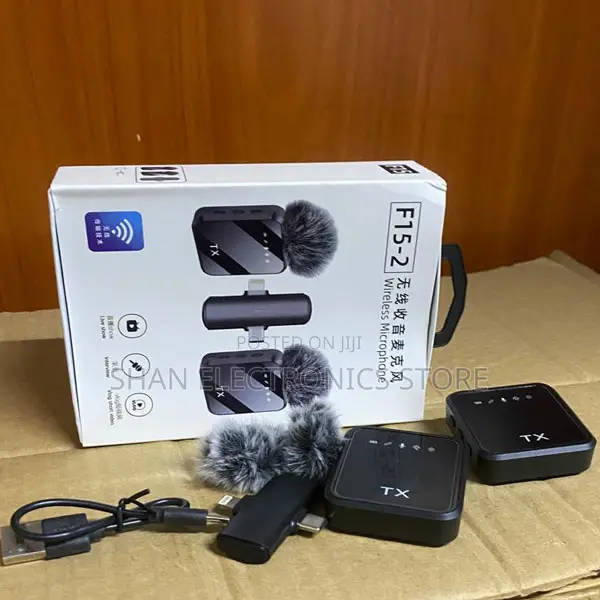 Professionals Windproof Lightningtype-C F11-2wireless Mic for Vlogging