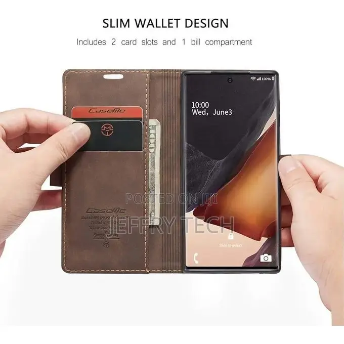 Samsung Galaxy Note 20 Ultra Wallet Case, Retro Pu Leather Flip Magne