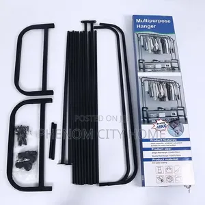 Double Tier Multifunctional Movable Clothe Rack