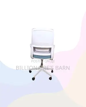 Practical White Mid Back Mesh Office Chair for Long Sitting Hours