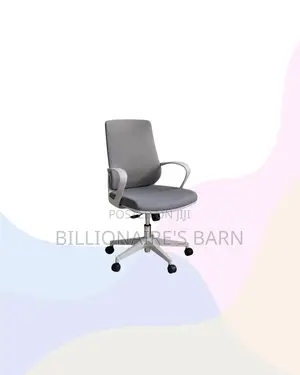 Practical Grey Mid Back Mesh Office Chair for Long Sitting Hours