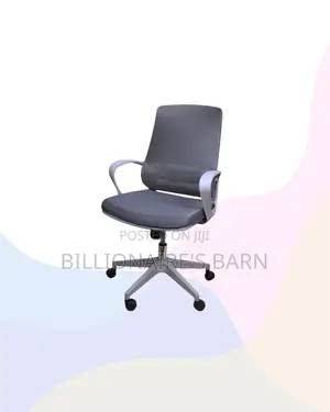 Practical Grey Mid Back Mesh Office Chair for Long Sitting Hours