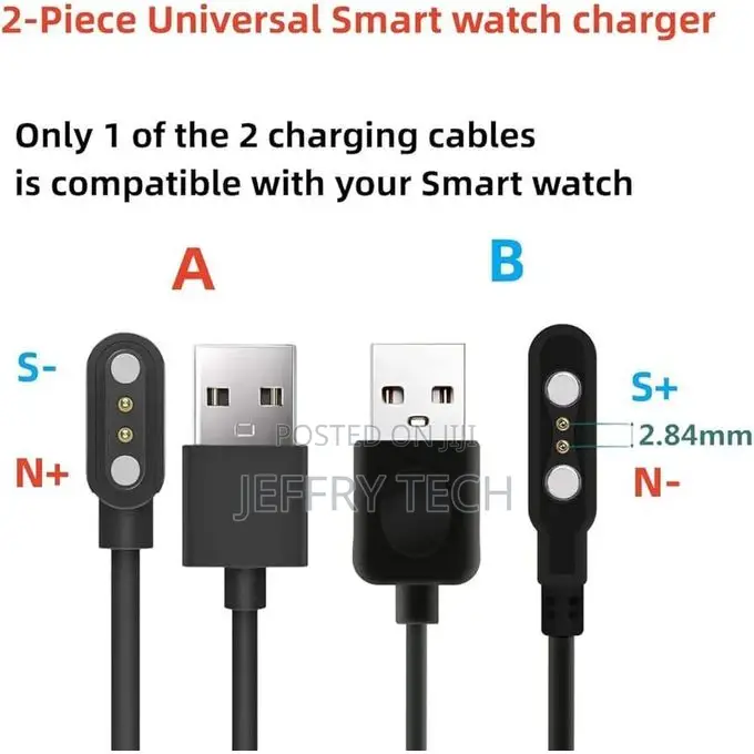 Bk04* Magnetic Smart Watch Charging Cables Also Charges Oraimo Smart W