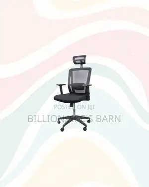 Practical Black Mesh Chair With Nylon Base for Long Sitting Hours
