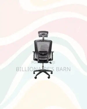 Practical Black Mesh Chair With Nylon Base for Long Sitting Hours
