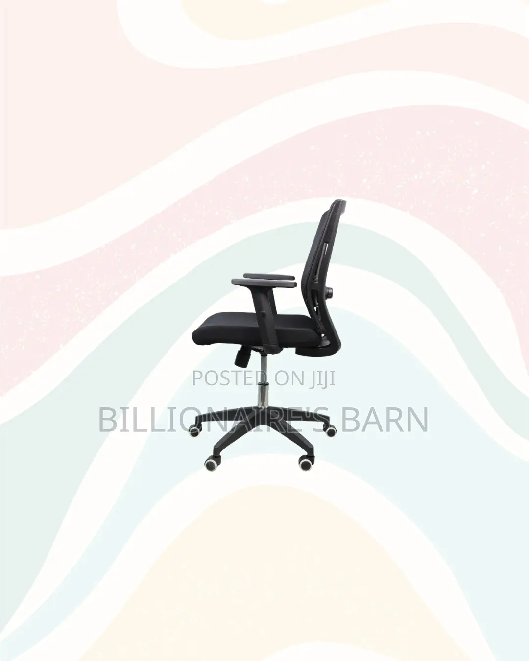 Practical Barn Origin Chair Mid Back Nylon for Long Sitting Hours