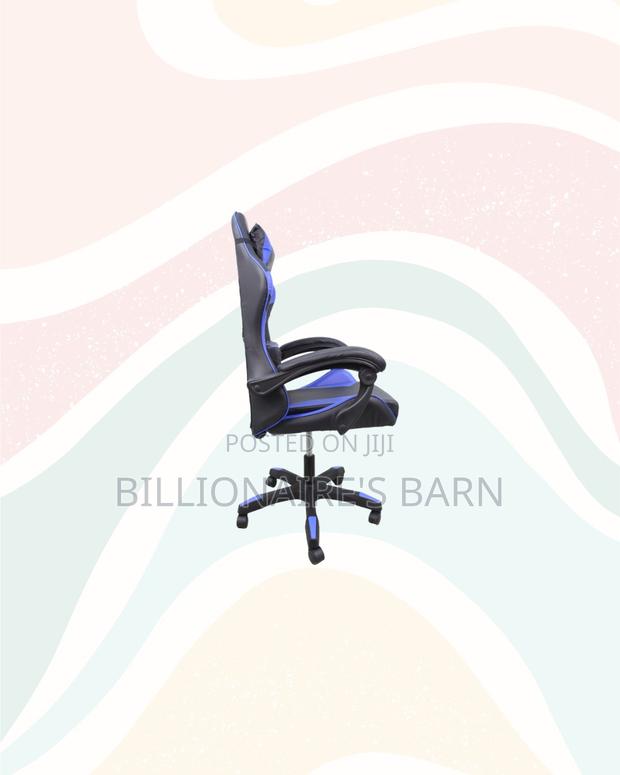Blue Racing Gaming Chair Ergonomic Support Long Sitting Hours