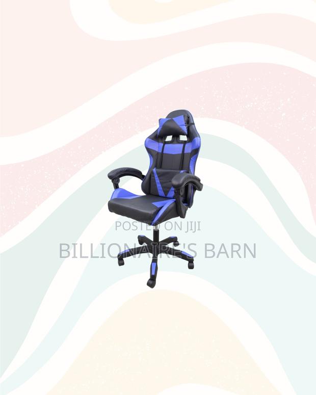 Blue Racing Gaming Chair Ergonomic Support Long Sitting Hours - thumbnail 2
