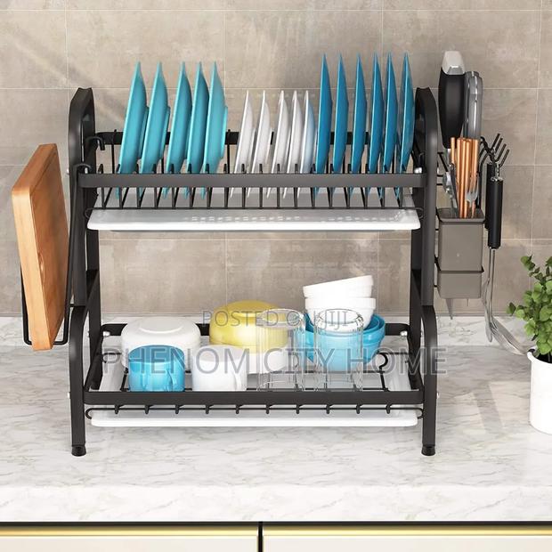 Detachable 2 Tier Stainless Steel Dish Rack - thumbnail 3