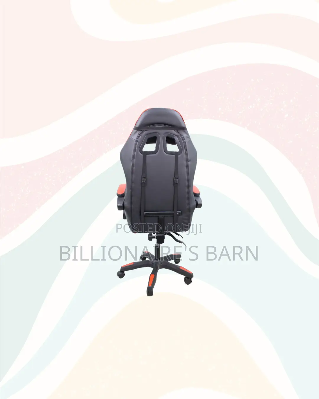 Practical Red Racing Gaming Chair Ergonomic Support Long Sitting Hours