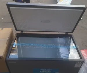 Deep Chest Freezer - Vision 300 Litres (Dark Grey) - Slide-Glass Door