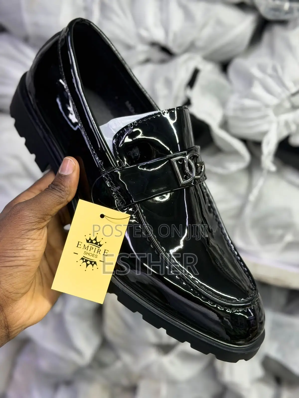 Men Wet-Look Shoes