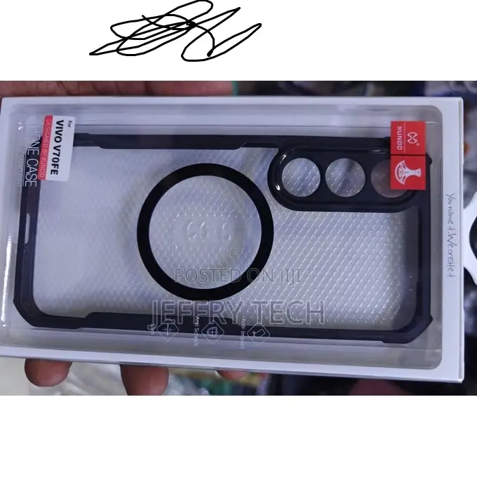 Xunod Case for Vivo V70fe Back Cover With Magsafe Transparent Hard She