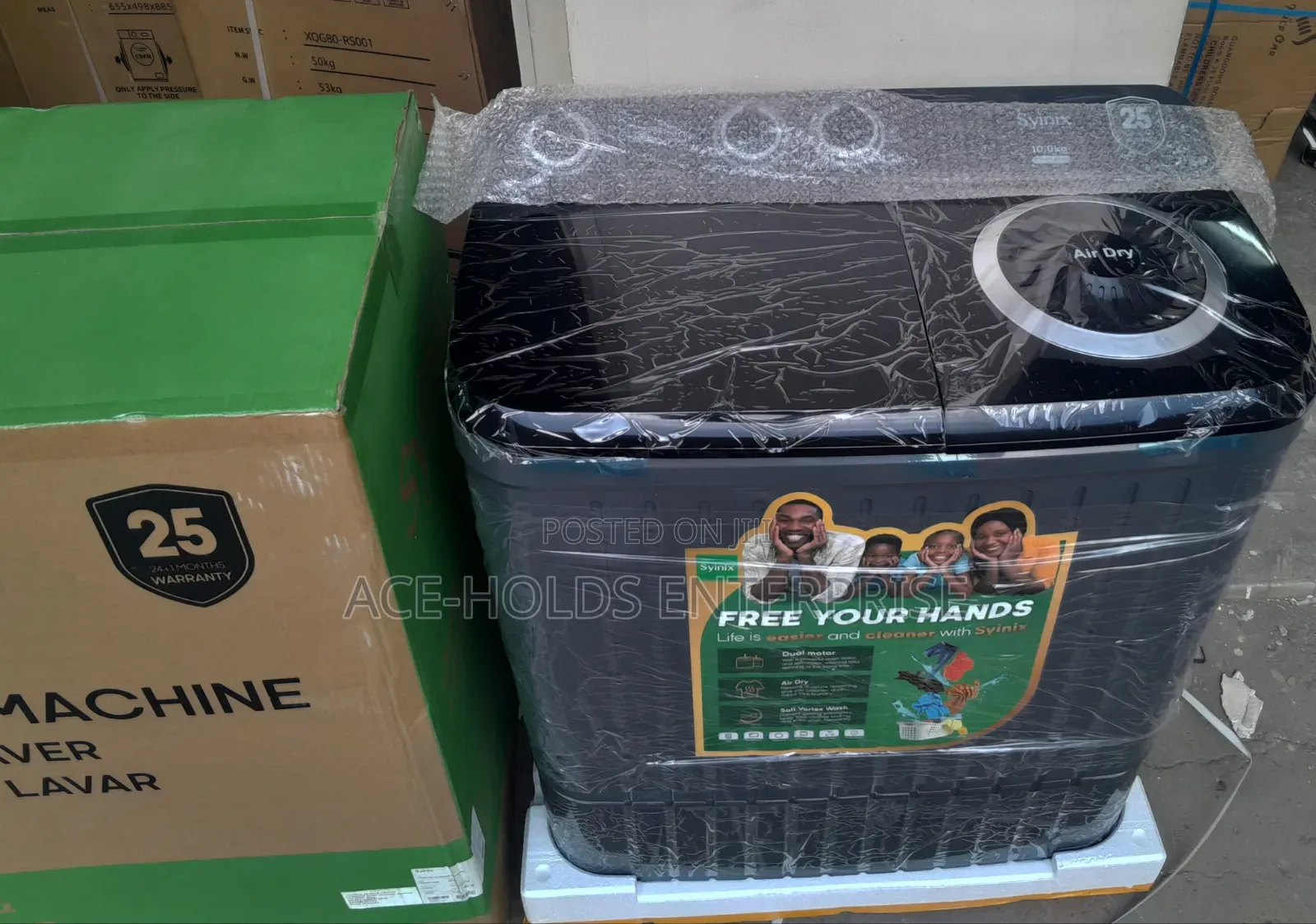 Syinix 10kgs Top Load Twin Tub Washing Machine - Air Dry Technology