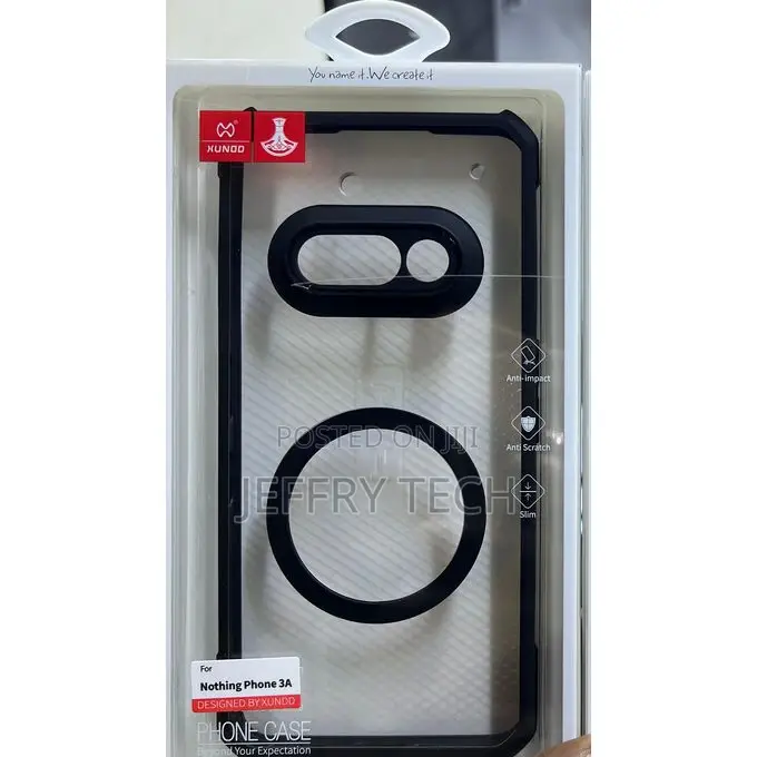 Transparent Back, Airbags, Shookproof Cover Case for Nothing Phone 3a