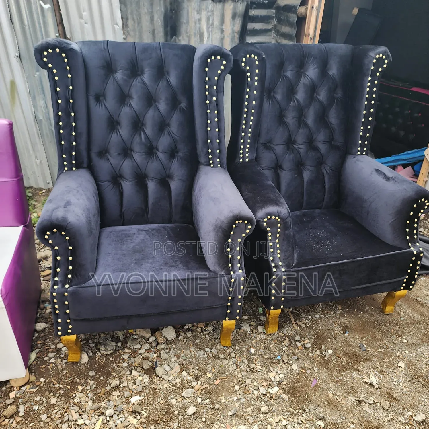 Pedicure Chair Set Black