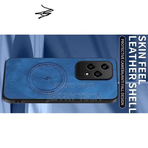 Honor 200 Lite Magnetic Matte Pu Leather Camera Lens Protection Back - thumbnail 2