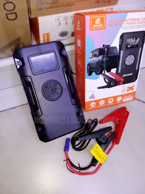 Car Jumpstarter With Tire Inflator, Power Bank Ideal Emergencies