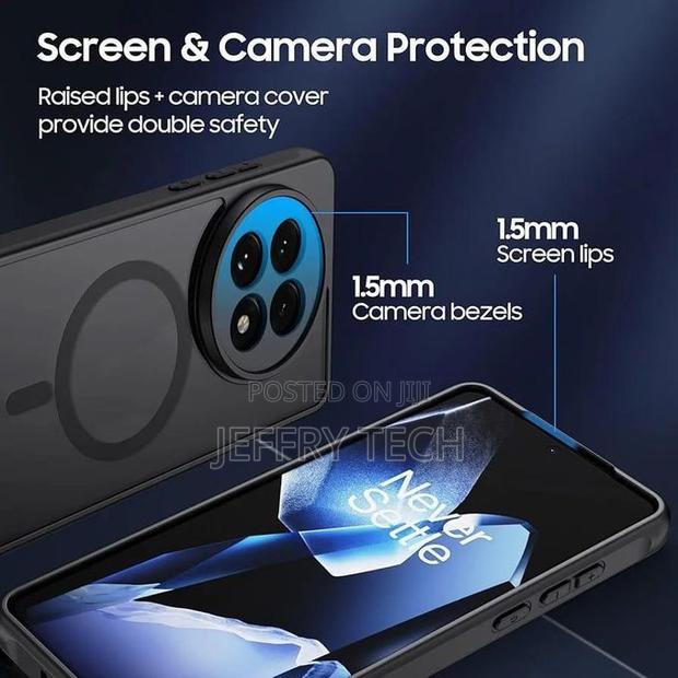 Oneplus 13r Case Translucent Matte Shockproof Phone Case With Camera - thumbnail 2