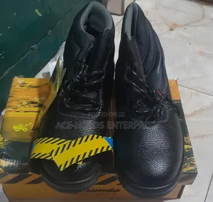 Quality Leather Safety Shoes – Lushunda (All Sizes Available)