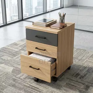 Office Cabinet; 3 Drawer Mobile Pedestal Office Cabinet