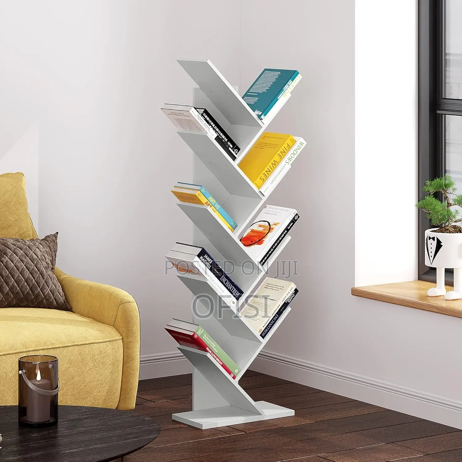 Bookshelf; 8 Tier Home Office Tree Bookshelf