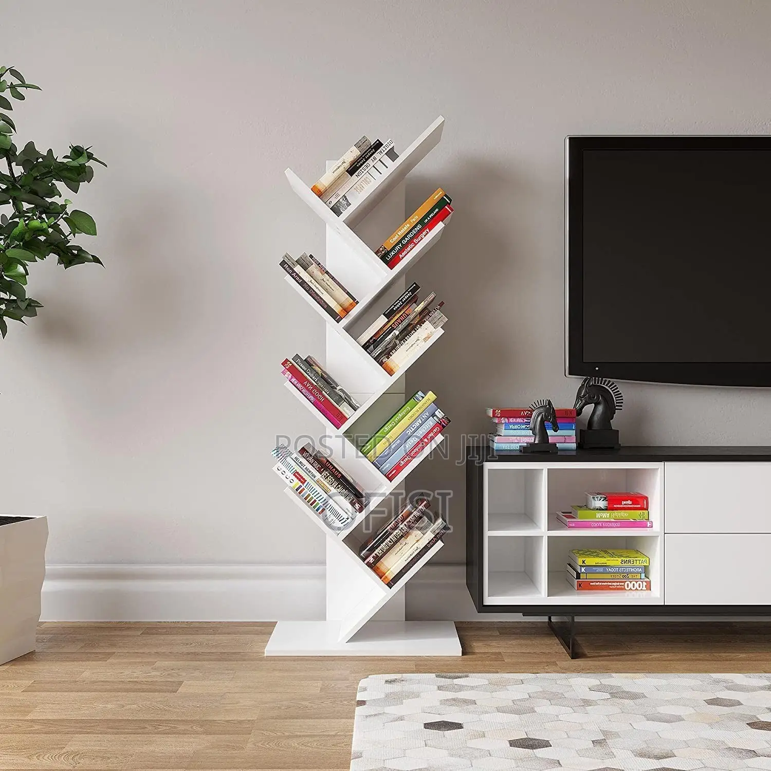 Bookshelf; 8 Tier Home Office Tree Bookshelf