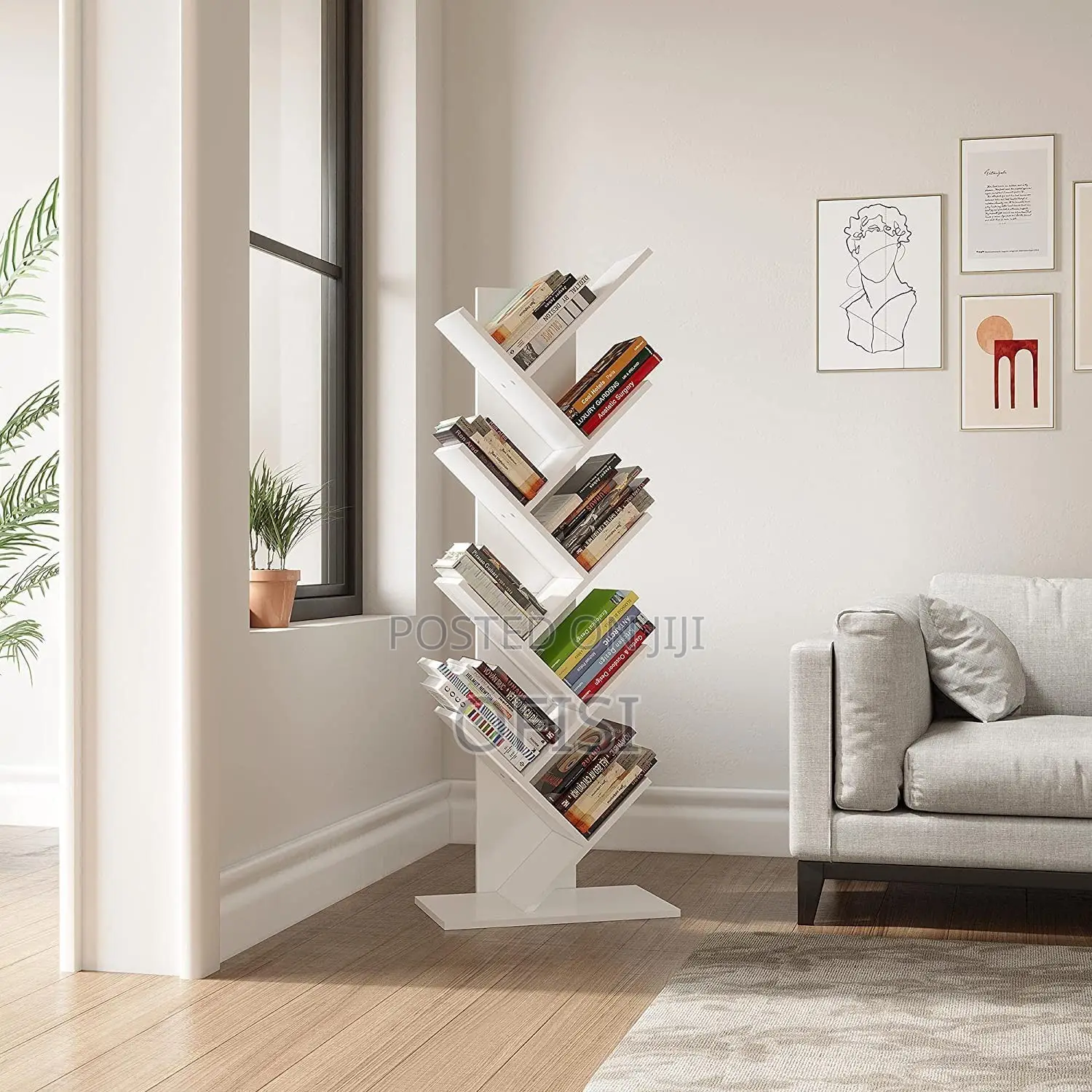 Bookshelf; 8 Tier Home Office Tree Bookshelf