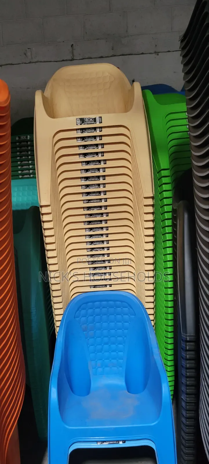 Rok Plastic Chairs, Multiple Colours Plastic Chairs