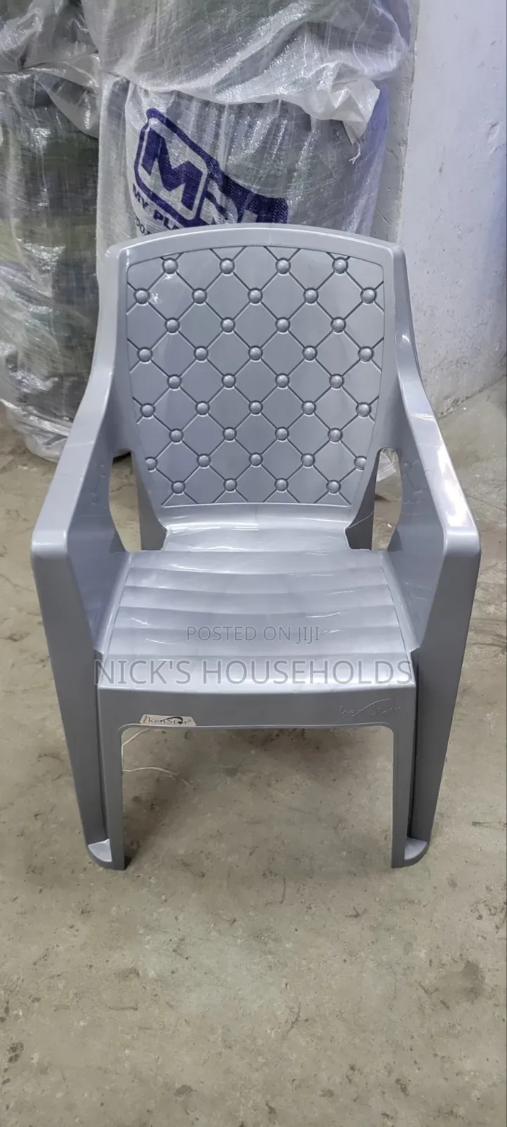 Silver Plastic Chairs, Kenstar Chairs