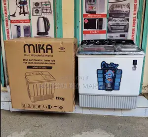 Mika Twin Tub Washing Machine, 12kg