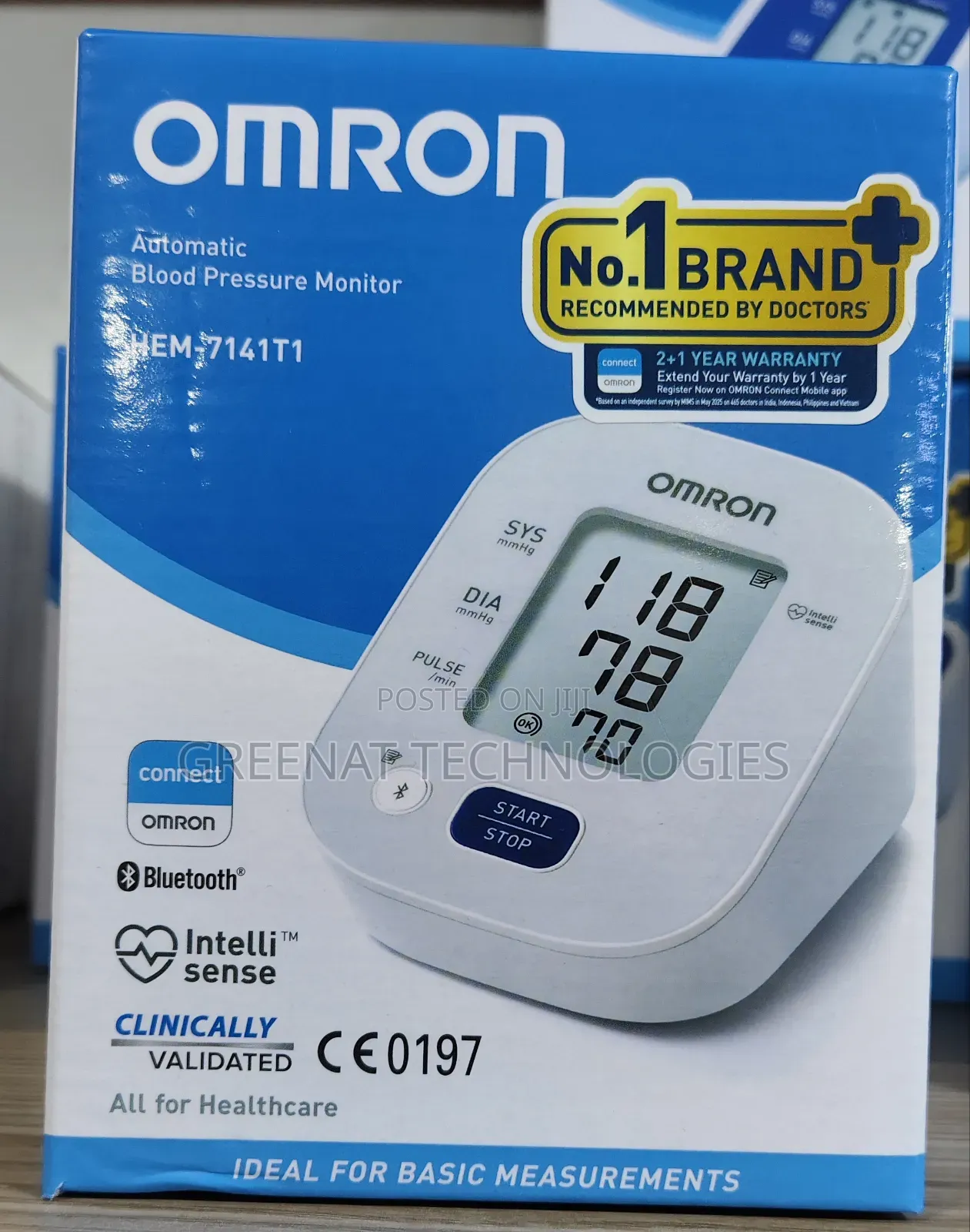 Omron M2 HEM7141t1 Digital Bluetooth Blood Pressure Monitor