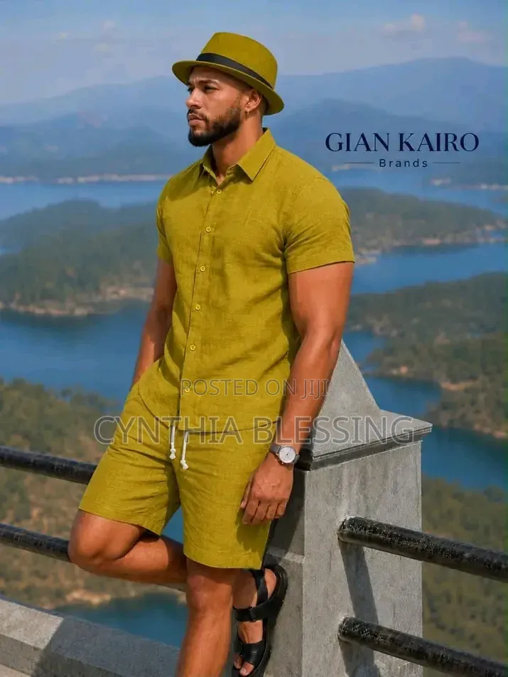 2 Piece Linen for Men _ Short _ Shirt