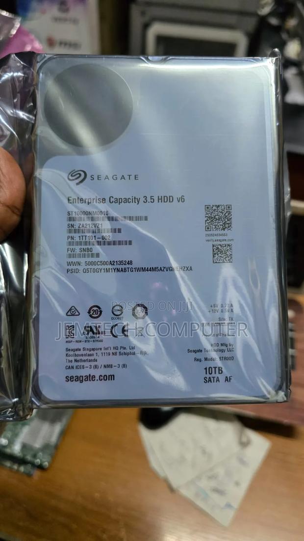 Seagate 10tb Enterprise Capacity 3.5 HDD V6