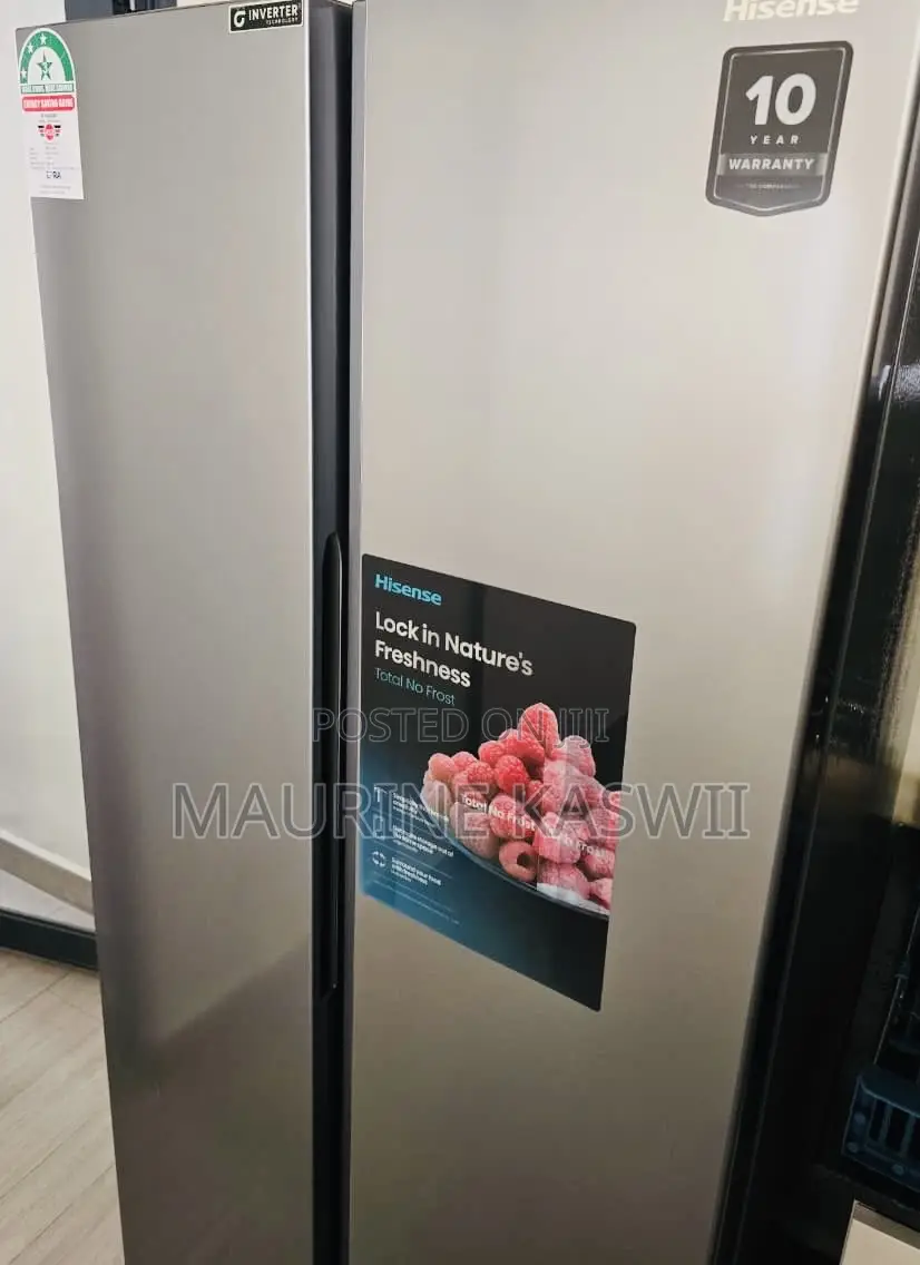 Hisense Side by Side No Frost 441l 3star Inverted Techonolg Fridge