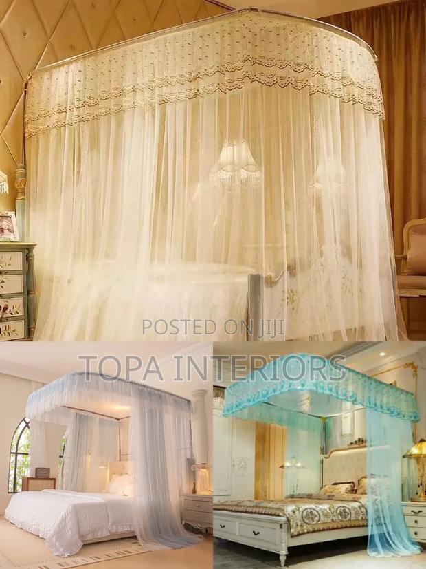 Ready Made 2 Stand Mosquito Net With Rails