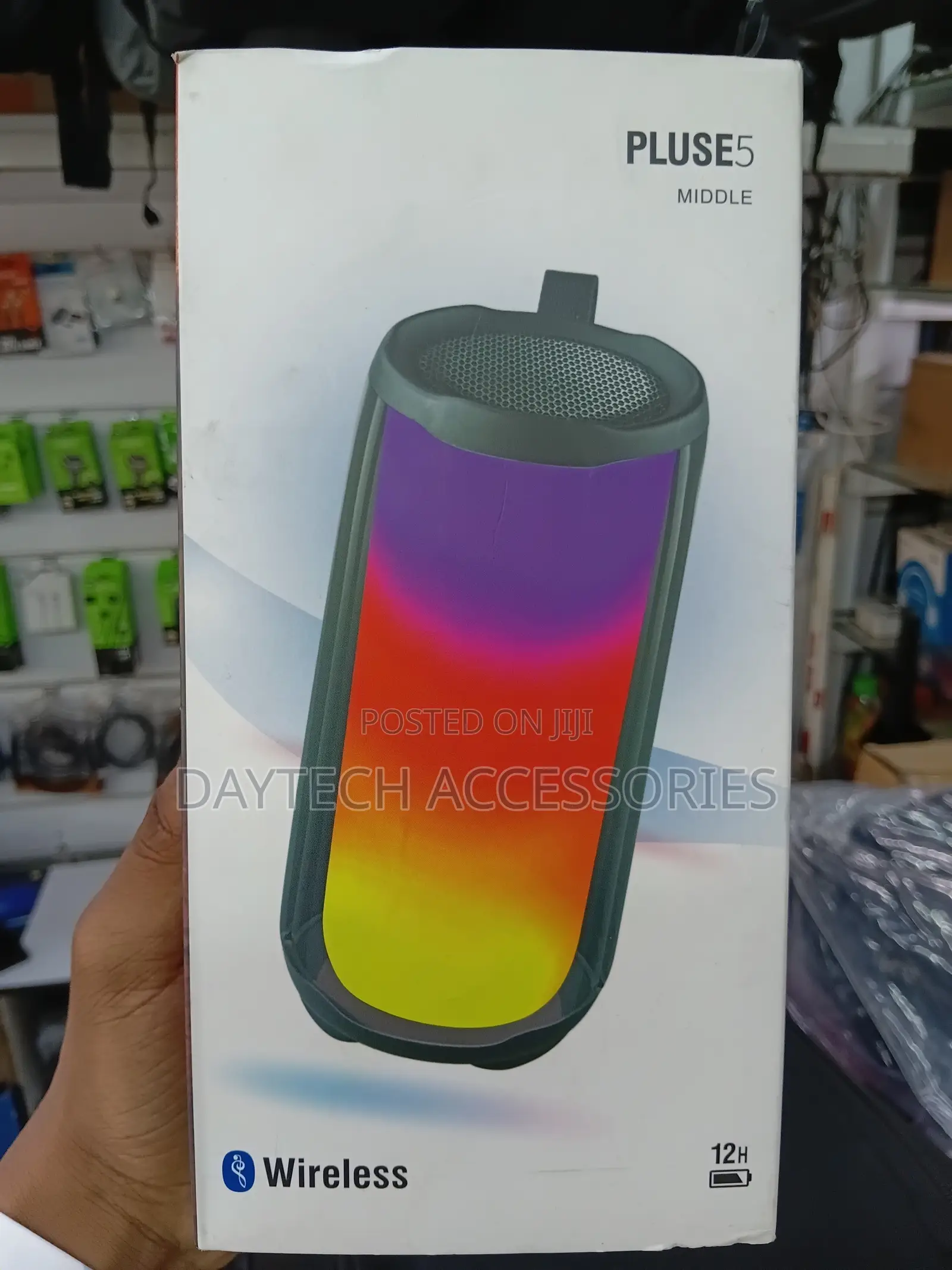 This Is a Pluse 5 Wireless Speaker With Colorful RGB Light Display.