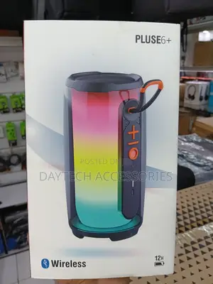 This Is a Pluse6+ Portable Bluetooth Speaker Full-Screen RGB Lighting.