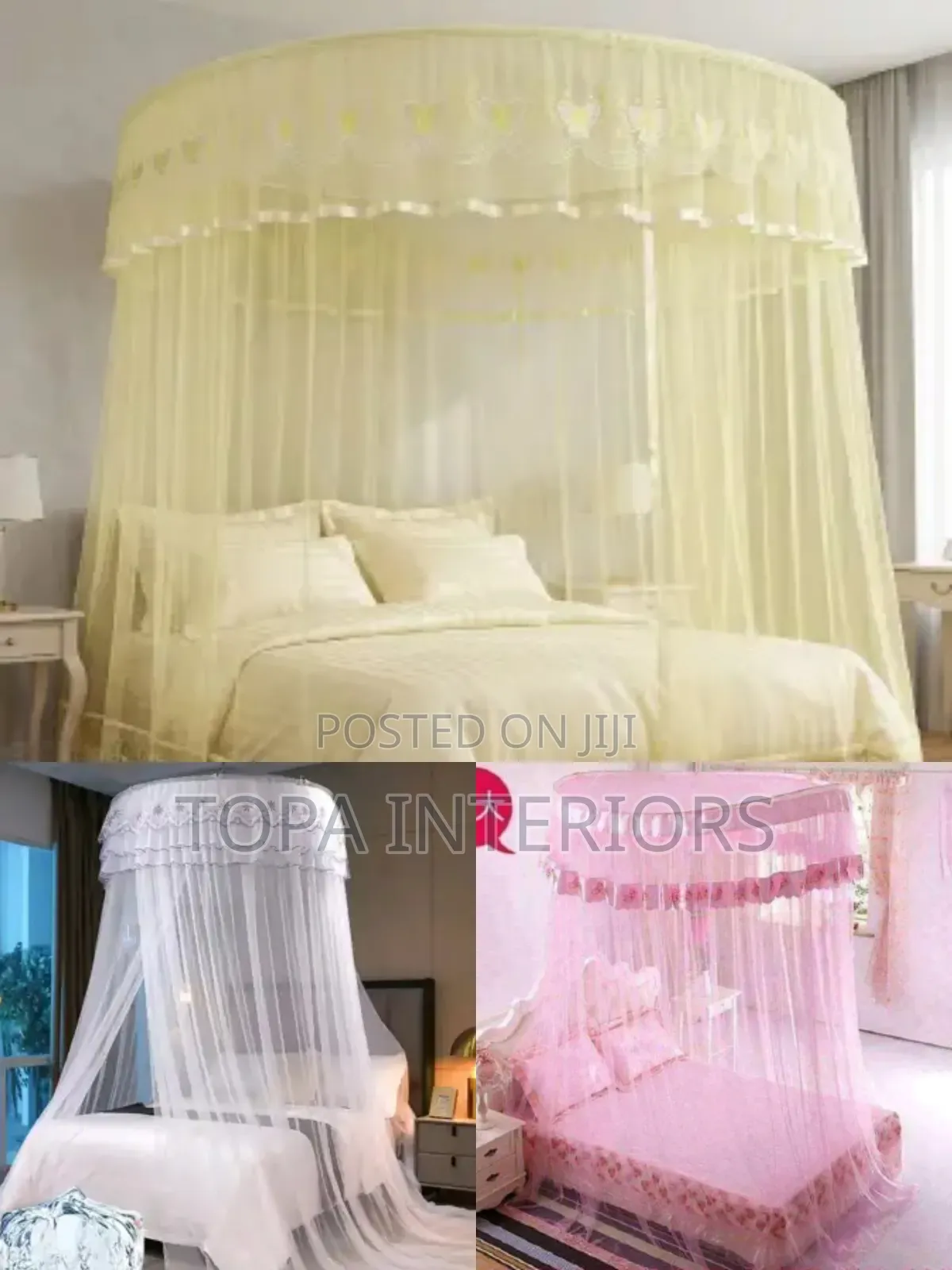 Bed Mesh Netting Circular Top Round Ring Mosquito Net