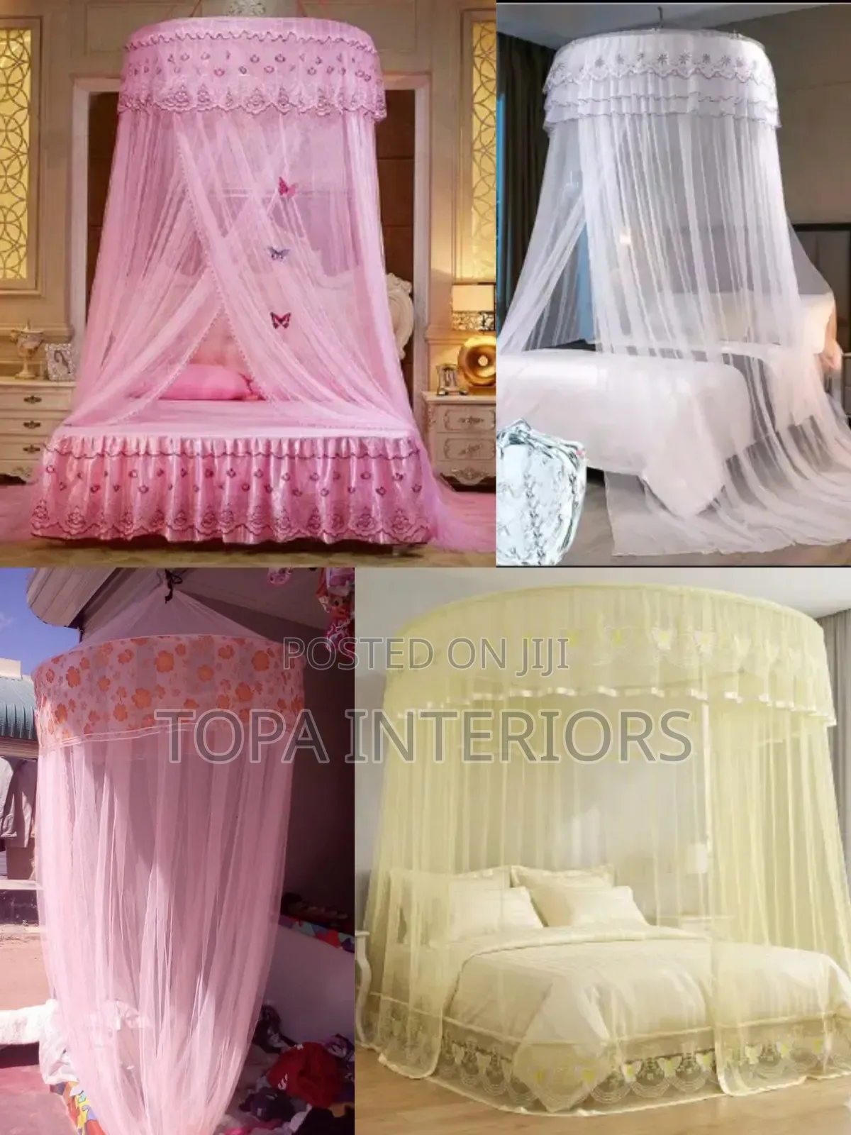 Bed Mesh Netting Circular Top Round Ring Mosquito Net