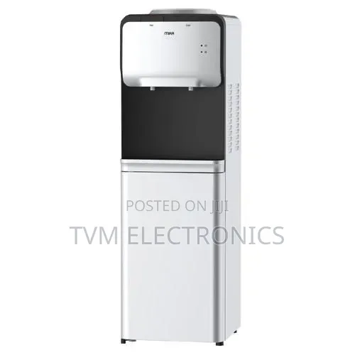Mika Water Dispenser, Standing Hot Cold With Cabinet, Black Silver
