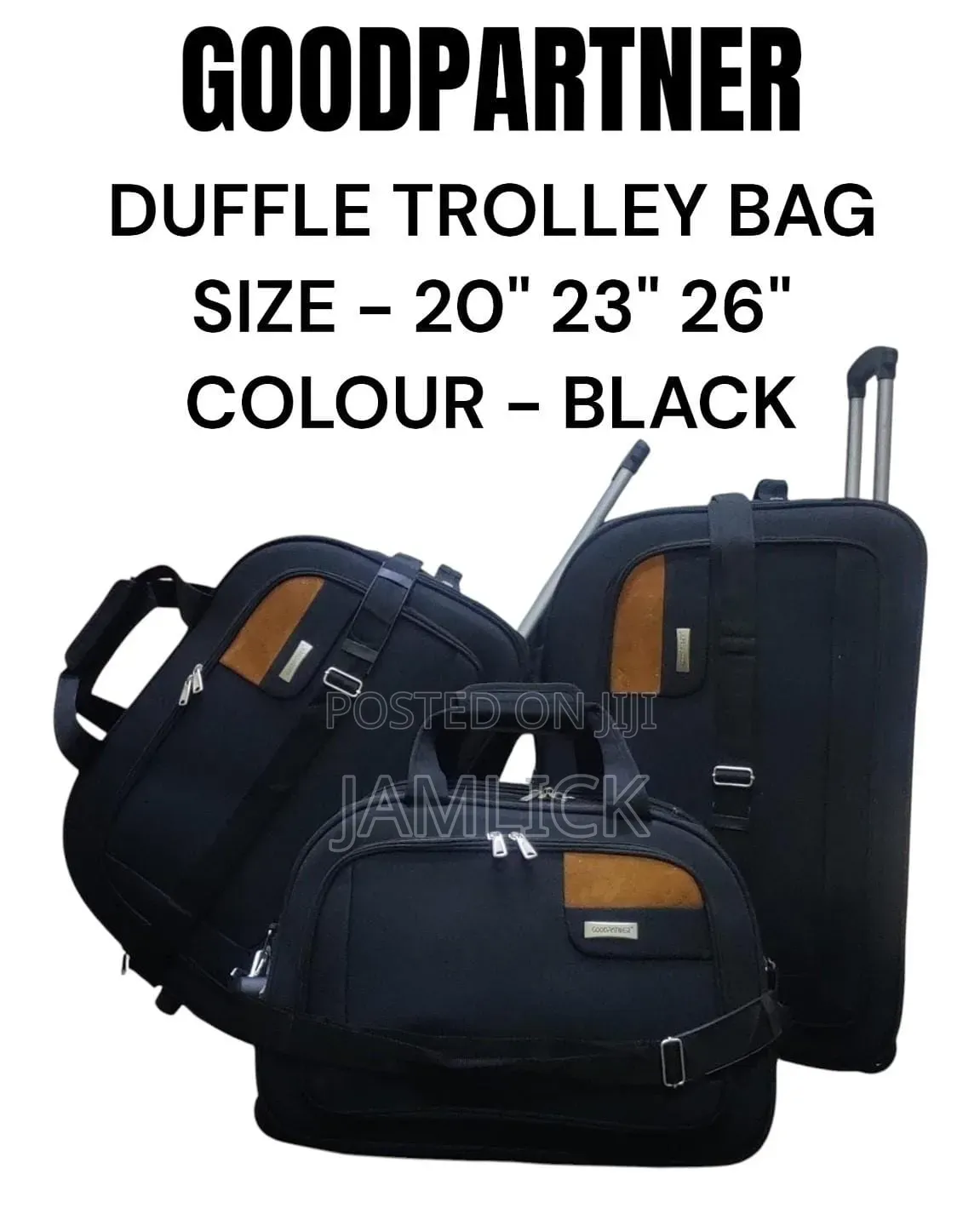 3pcs Duffle Trolley Suitcase Set