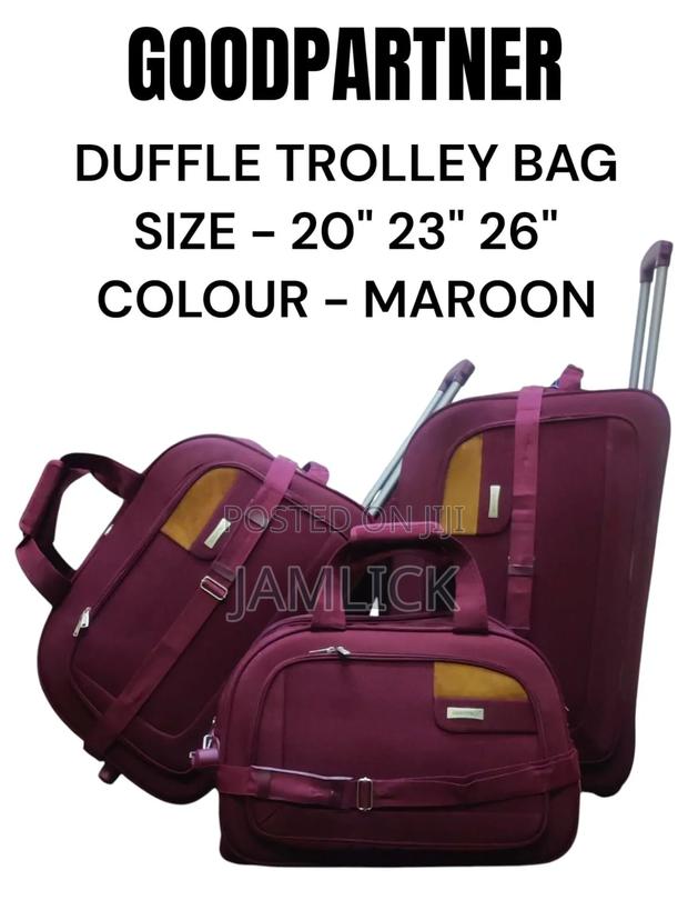 3pcs Duffle Trolley Suitcase Set - thumbnail 2