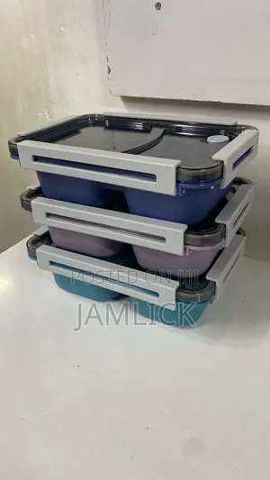 2-Compartment Bento Lunch Box With Spoon - Hk