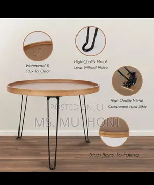 Portable Foldable Round Table (41 Cm )
